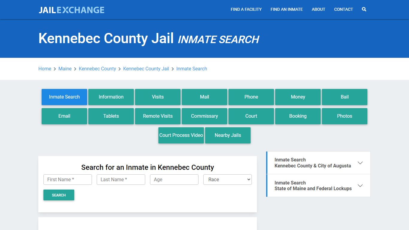 Kennebec County Jail, ME Inmate Search: Roster & Mugshots - Jail Exchange