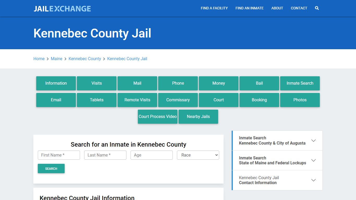 Kennebec County Jail Roster Lookup, ME, Inmate Search